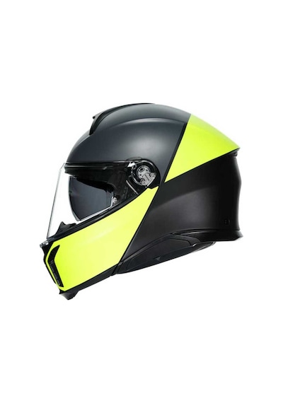 Agv Tourmodular Multi Balanca Çene Açılır Kask Sarı - Mat Siyah
