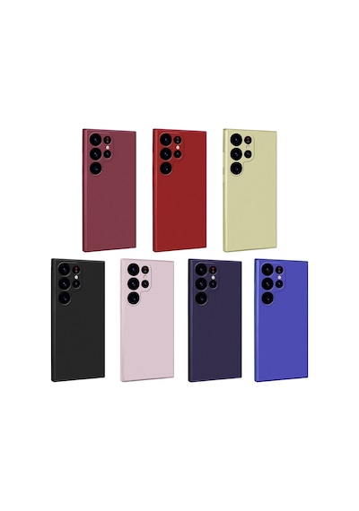 Zore Galaxy S23 Ultra Uyumlu Msra Premier Silikon Kılıf-siyah Siyah