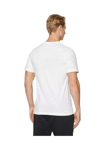 Nike Sportswear Swoosh Logo Tee T Shirt Unisex Baskılı Tişört Beyaz Beyaz