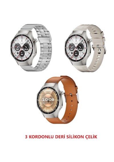 Vwar SK53 3 Kordonlu 45 MM Kalobee Akıllı Saat (İthalatçı Garantili)
