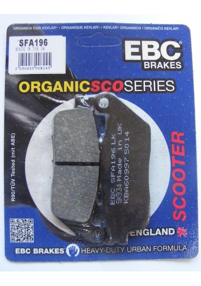 Ebc Sfa196 2011-2016 Honda Sw T600 Uyumlu Arka Fren Balatası Organik Balata