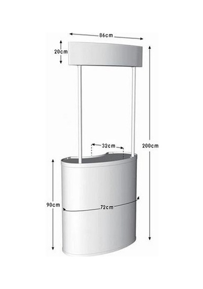 Tanıtım Standı Oval Baskı Hariç
