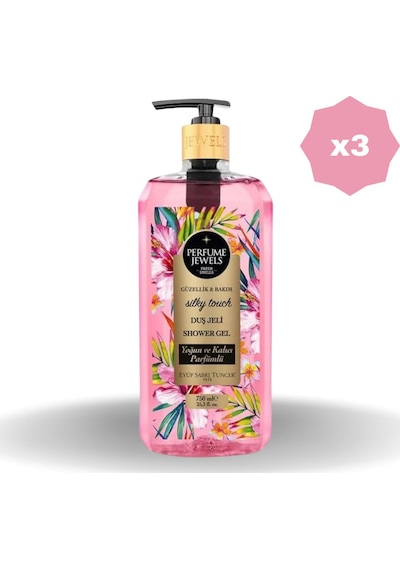 Eyüp Sabri Tuncer Silky Touch Duş Jeli Pet Şişe 750 Ml - 3 Adet Tüm Saçlar