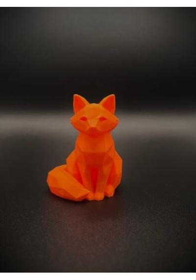 Low Poly Tilki Figürü 3d Baskı Modern Geometrik Dekor