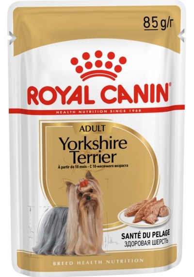 Yorkshire Terrier Yetişkin Kuru Köpek Maması 1.5kg + 2 Adet Yaş Mama Hediye