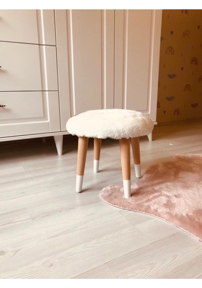 Webpanya Çocuk Odası Beyaz Peluş Çocuk Taburesi Çocuk Çalışma Masası Taburesi Sandalyesi Beyaz Webpanya Çocuk Odası Beyaz Peluş Çocuk Taburesi Çocuk Çalışma Masası Taburesi Sandalyesi Beyaz