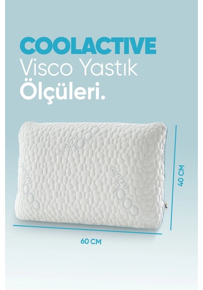 Akıllı Soğuk Cool Actıve Kumaş - Tombul Visko Yastık - Terleme Ve Isı Önleyici Ortopedik Yastık 1 Adet Çok Renkli