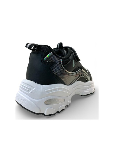 Vicco Hack Kız Çocuk Simli Rahat Sneaker Siyah