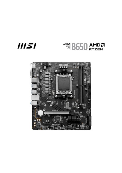 Mb Pro B650m-e Am5 Ddr5 6800mhz Oc Hdmı Vga M.2 Usb3.2 2.5g Lan Matx