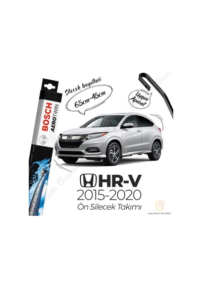 Honda Hr-V Muz Silecek Takımı 2015-2020 Bosch Aerotwin