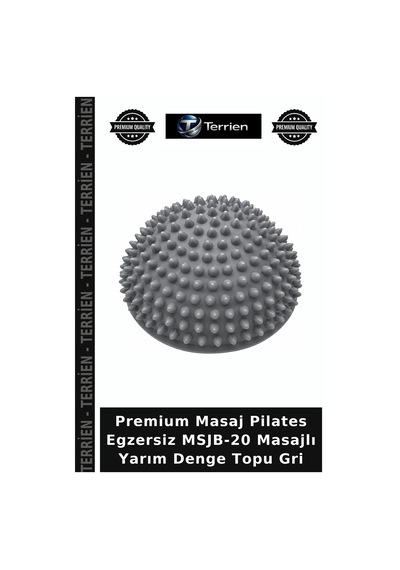 Özel Seri Msjb-20 Masajlı Yarım Denge Topu Gri Salon Core Egzersiz