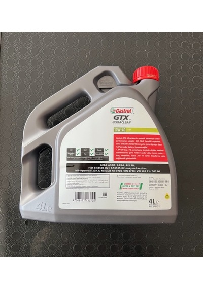 Castrol Ultraclean 10W-40 Motor Yağı 4 L
