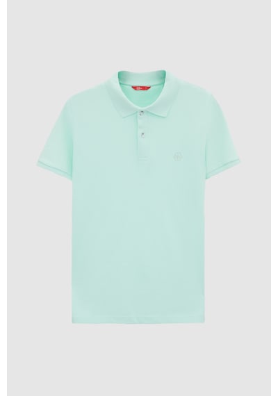 D's Damat Ds Damat Regular Fit Mint %100 Pamuklu Uzun Ömürlü Kıvrılmaz Polo Yaka Nakışlı T-shirt 4hc14ort51000 Mint