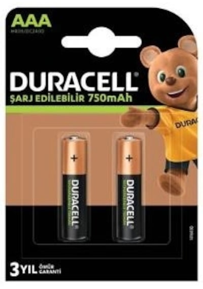 Mey İthalat Şarj Edilebilir Pil 2'li Aaa 750 Mah