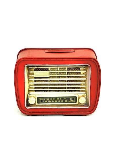 Dekoratif Metal Radyo Kumbara Vintage Ev Ofis Hediyelik