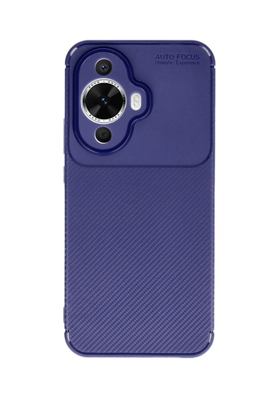 Coverzone Huawei Nova 12 S İle Uyumlu Silikon Kılıf Kamera Korumalı Karbon Tpu Brimstone Ultra Slim Fit Delux Lacivert