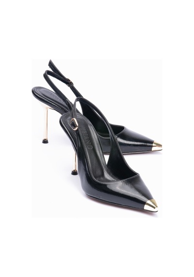 Mubiano Kadın Stiletto Sivri Burun Metal Burun Detaylı Arkası Açık Topuklu Ayakkabı Violeta Siyah Siyah Mubiano Kadın Stiletto Sivri Burun Metal Burun Detaylı Arkası Açık Topuklu Ayakkabı Violeta Siyah Siyah