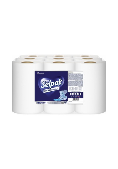 Selpak Profesyonel İçten Çekmeli Dispenser Havlu 140 M X 9 Adet 7906639