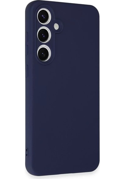 Newface Samsung Galaxy S24 Fe Kılıf Nano İçi Kadife Silikon - Lacivert