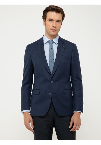 Cacharel Lacivert Slim Fit Ceket