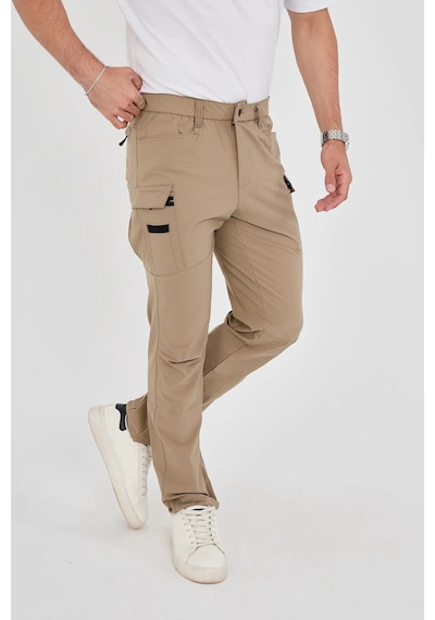 Camp Scoutland Camp525 Outdoor Tactical Su İticili Likralı Yazlık Erkek Taktik Pantolon Bej