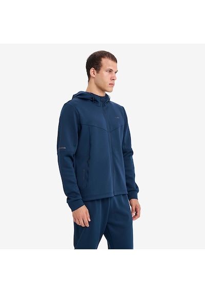 Lescon Erkek Fermuarlı Kapüşonlu Sweatshirt 26n-1163 Petrol