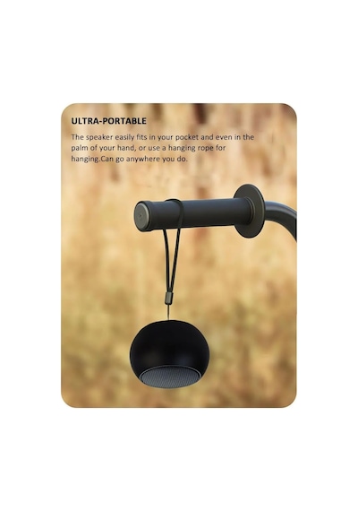 Taşınabilir Bluetooth Speaker Seyahatlerde Bisiklet Sürüşleri Ve Doğa Gezilerinde Kullanıma Uygun Mini Kablosuz H