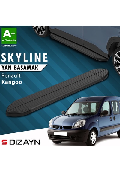S-dizayn Renault Kangoo Skyline Siyah Yan Basamak 183 Cm 1998-2007 A+ Kalite