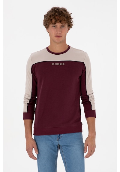 U.S. Polo Assn. Erkek Regular Fit Bisiklet Yaka Bordo Sweatshirt 50315507-VR177