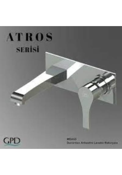 Gpd Atros Mda65 Duvardan Ankastre Lavabo Bataryası