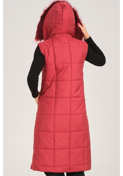 Z6718 Dewberry Bayan Yelek-bordo Bordo