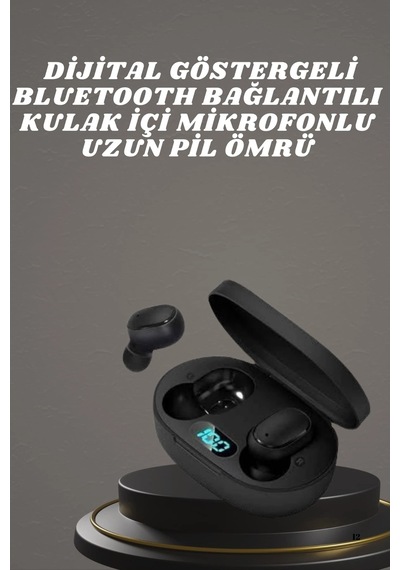 Bluetooth Kulaklık Tws Yüksek Ses Kaliteli Kesintisiz Dijital Göstergeli Kulaklık Çok Renkli