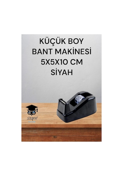 Tr Küçük Boy Masaüstü Bant Makinesi, 5x5x10 Cm, Siyah Diğer