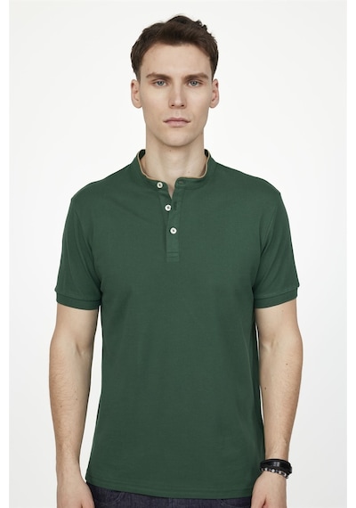 Tudors Erkek Slim Fit Dar Kesim Düz Pike Yeşil Hakim Yaka Tişört-27219-Yesıl Yeşil Tudors Erkek Slim Fit Dar Kesim Düz Pike Yeşil Hakim Yaka Tişört-27219-Yesıl Yeşil