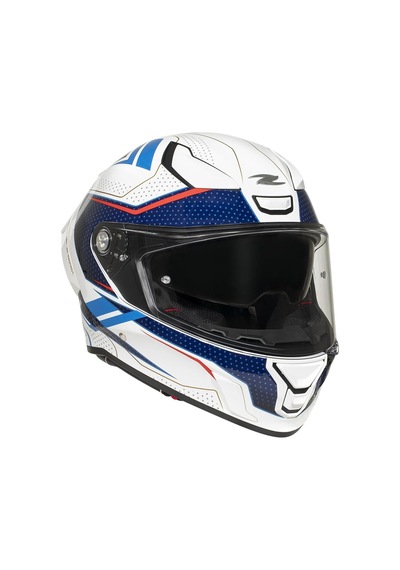 Zeus Kask Zs-837a Az3 Whıte Blue Red Gold Beyaz