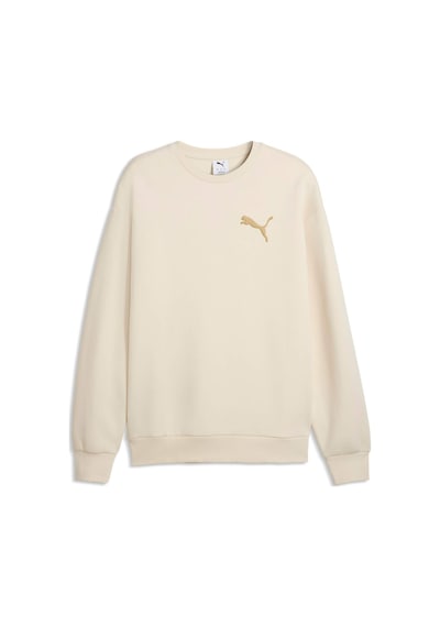 Puma Essentıals Elevated Cat Logo Erkek Geniş Kesim Sweatshırt 634393 87 Beyaz