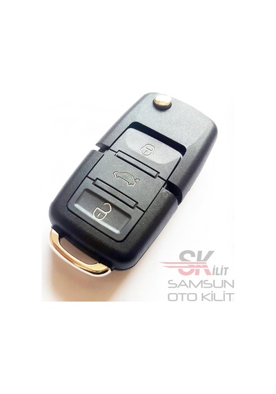 Seat Cordoba Ibiza Leon Toledo Uyumlu 3 Tuşlu Anahtarlık Siyah