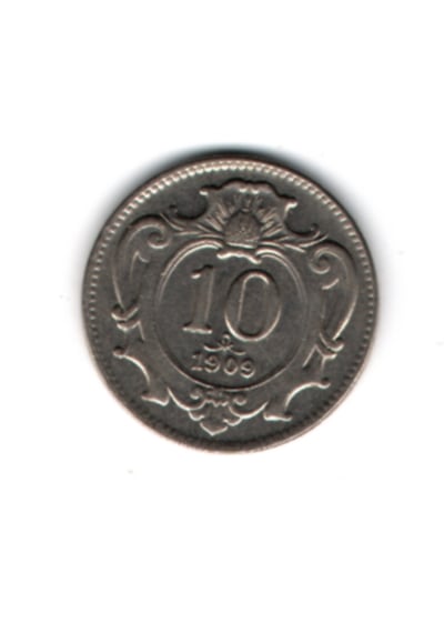 Avusturya Macaristan 10 Heller 1909 Mp2056