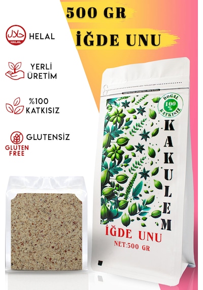 Kakulem Glutensiz Sertifikalı İğde Ve Çekirdeği Unu Tozu 500 Gr