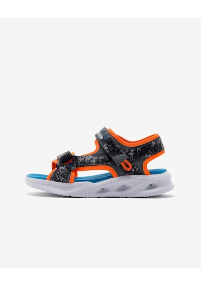 Skechers Sola Glow Sandal - Aquatastic Büyük Erkek Çocuk Gri Işıklı Sandalet 401672l Ccor Gri