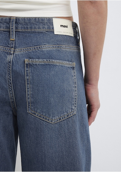 Mavi - Siena Iconic Puslu Koyu Mavi Jean Pantolon 1010763-a3778