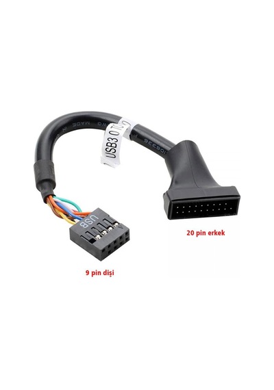 Usb 2.0 usb 3.0 çevirici 9 pin 19 pin çevirici 9 pin dişi 19 pin erkek çevirici
