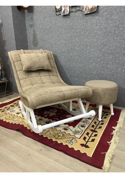 Asedia Miskin Lake Teddy Kahve Sallanan Sandalye Dinlenme Koltuğu