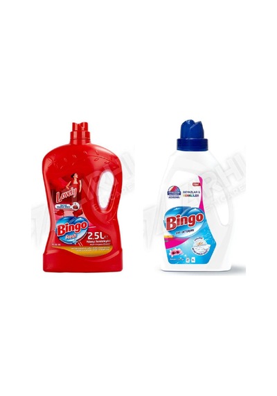 Bingo Yüzey Temzileyici 2,5 L + Amber Sıvı Det. 1755 Ml 2'li Set Diğer