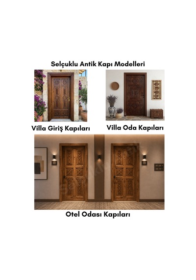 Hermes Osmanlı Ahşap Oda Kapısı