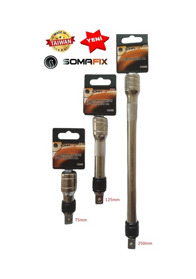 Lokma Somafix 1/2 Ara Kol Uzatma Kol 75mm 125mm 250mm 3 Adet