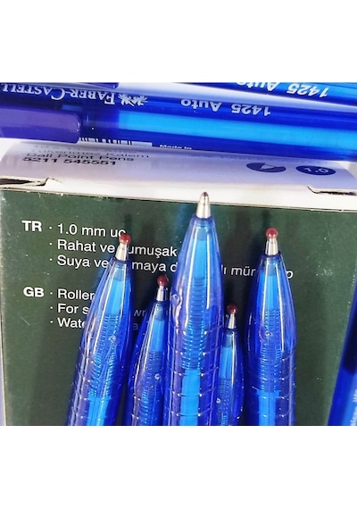 Faber-castell 4 Adet 1425 Auto Tükenmez Kalem-1.0mm Mavi