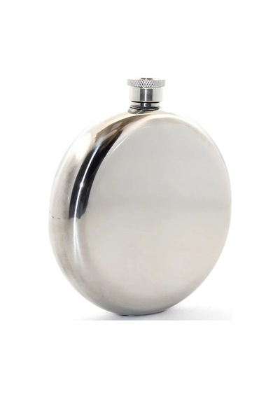Paslanmaz Çelik Yuvarlak 8 Oz Tekli Matara Alk2677 Standart