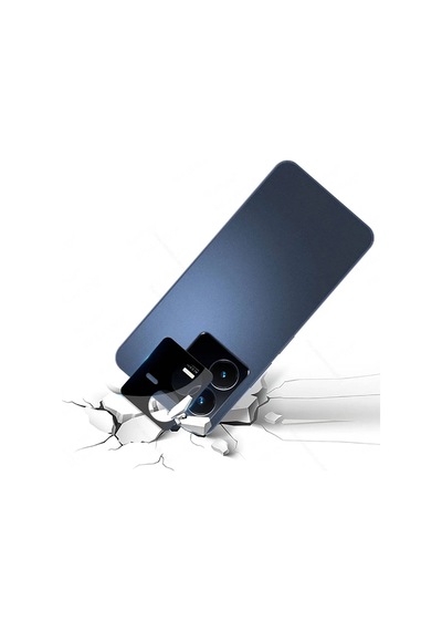 Kilifone - Vivo Y22 Uyumlu - Kamera Lens Koruyucu 3d Kamera Camı - Şeffaf
