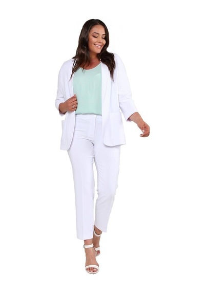Hanezza Yeni Sarap Rengi Kadın Blazer Ceket Büyük Beden Takım Elbise Uyumlu Beyaz - 5553107 Beyaz Hanezza Yeni Sarap Rengi Kadın Blazer Ceket Büyük Beden Takım Elbise Uyumlu Beyaz - 5553107 Beyaz